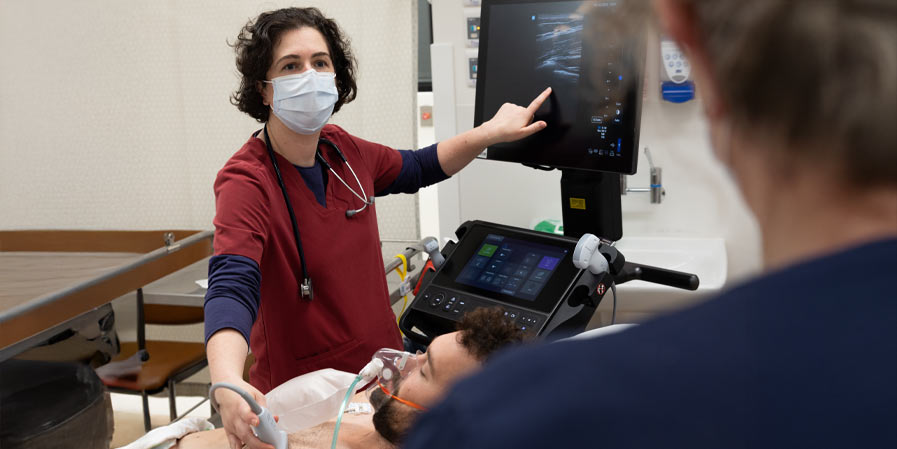 Dr Rebecca Devitt with patient