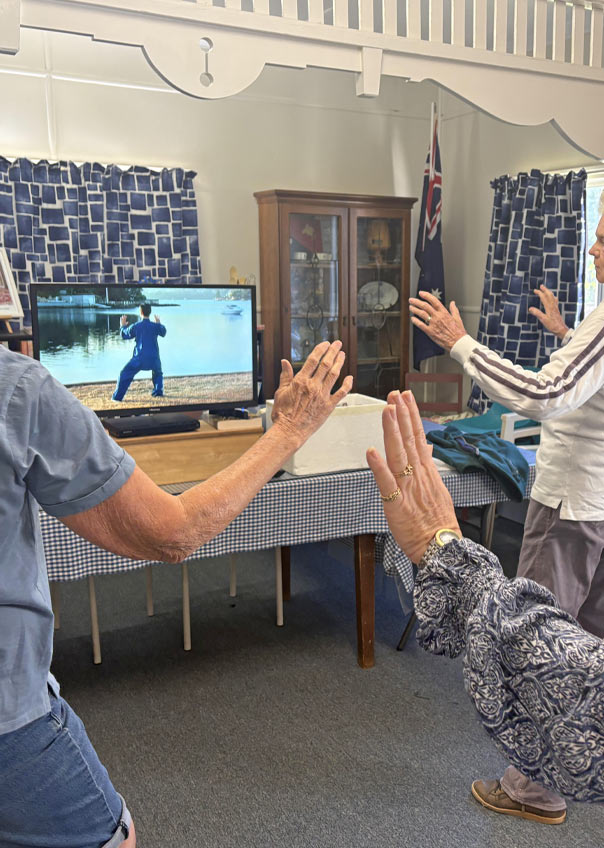 People practicing Tai Chi
