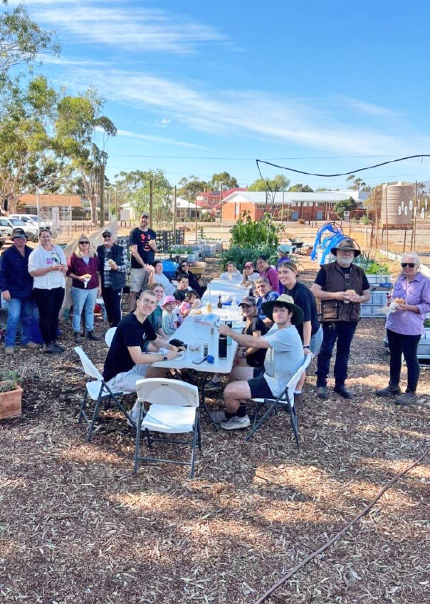 Community gardening participants