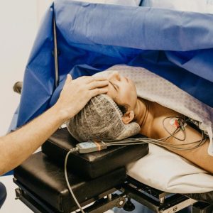 Patient undergoing surgery