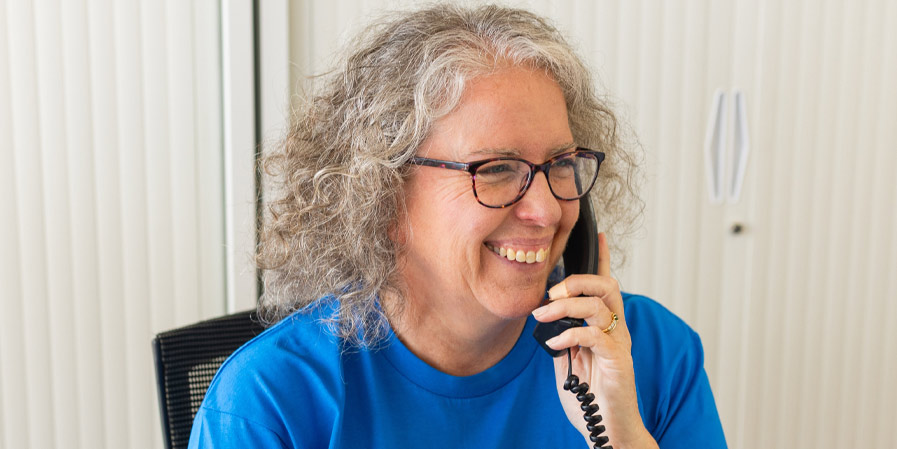 Heplink staff taking a call