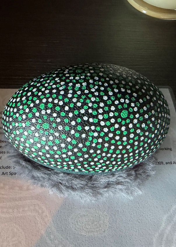 Hand painted emu egg